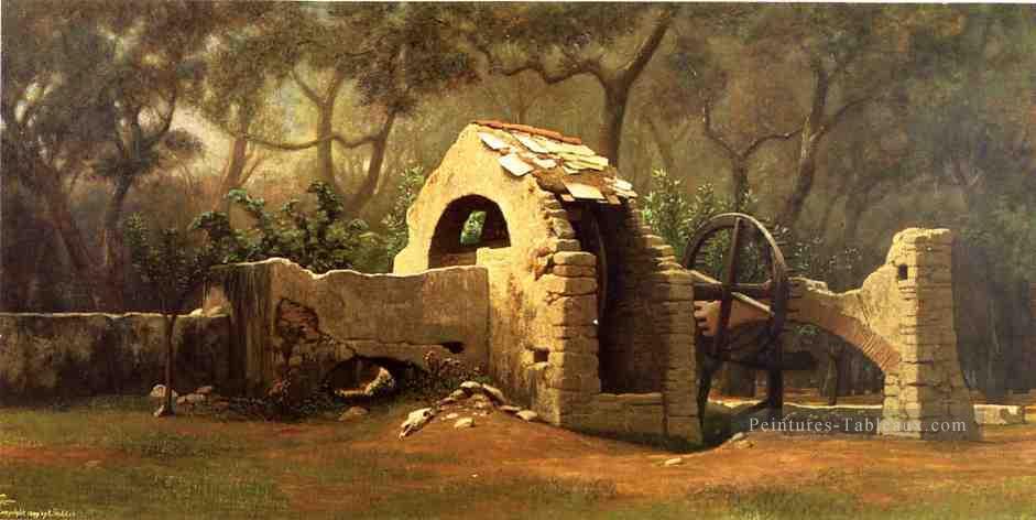 Le vieux puits Bordighera symbolisme Elihu Vedder Peintures à l'huile